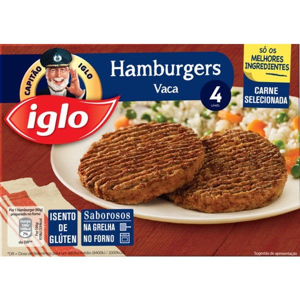 HAMBURGUER VACA S/ GLUTEN IGLO