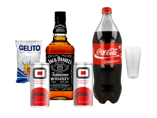 PACK PARTY JACK DANIELS GELO COPOS